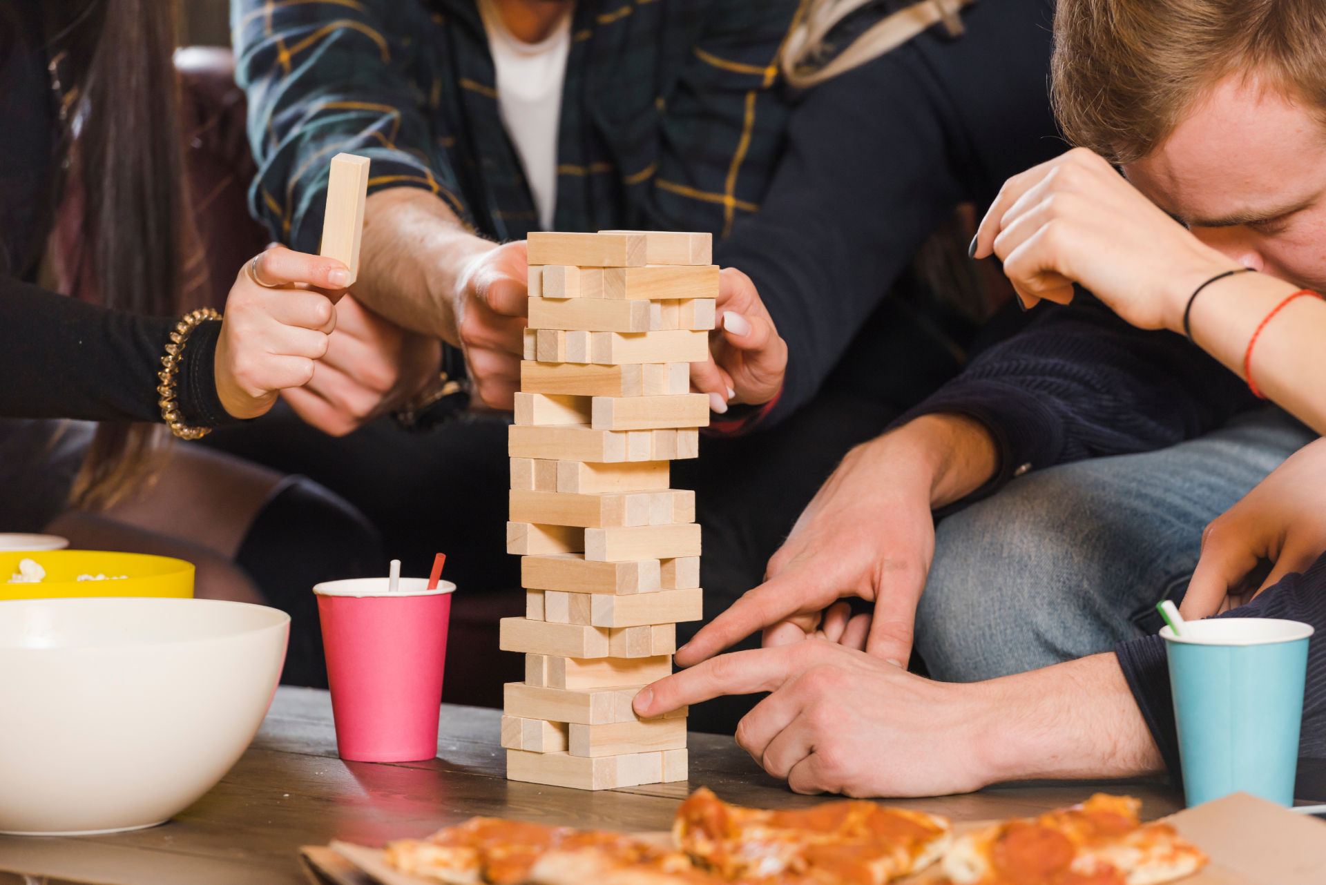 Jeux de société géants :Puissance 4, Jenga & Échecs